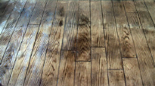 Hardwood Floor Running Bond Stamped Overlay