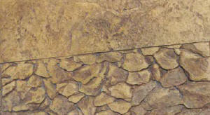 Stamped Concrete Border - 9" Classic Stone