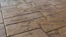 Large Ashler Slate Stamped Concrete