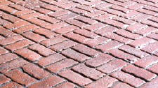Old Brick Basket Weave Stamped Concrete