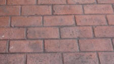 Running Bond Brick Stamped Overlay