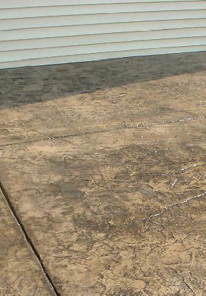 Stamped Concrete Porch - Shawnee Slate