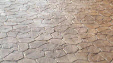 Small Random Stone Stamped Concrete