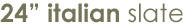 Complete tiles with a hand-tooled, elegant slate texture make up MATCRETE� 24" Italian Slate.