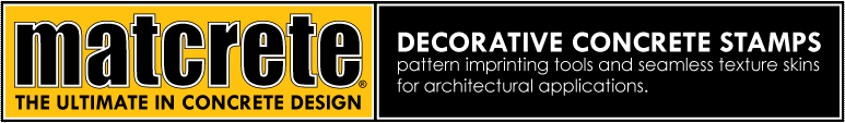 Pattern imprinting tools and seamless texture skins for architectual applications.