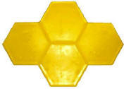 17" Grouted Hexagon Tile Decorative Concrete Stamp
