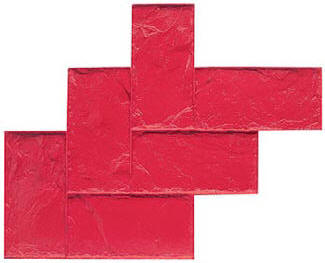 8" x 16" Slate Herringbone Decorative Concrete Stamps
