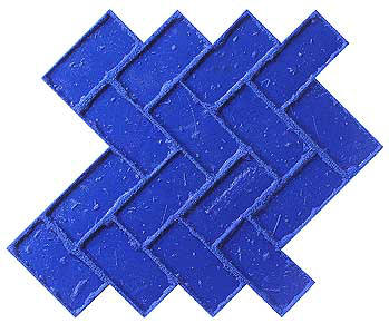 Old Brick Herringbone Decorative Concrete Stamps