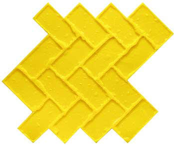 Old Brick Herringbone Decorative Concrete Stamps