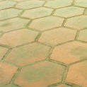 12" Grouted Hexagon Tile Stamped Concrete