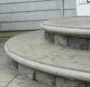 Reusable Formliners For Cast In Place Colored Concrete Steps, Wall Caps, Countertops and Pool Coping